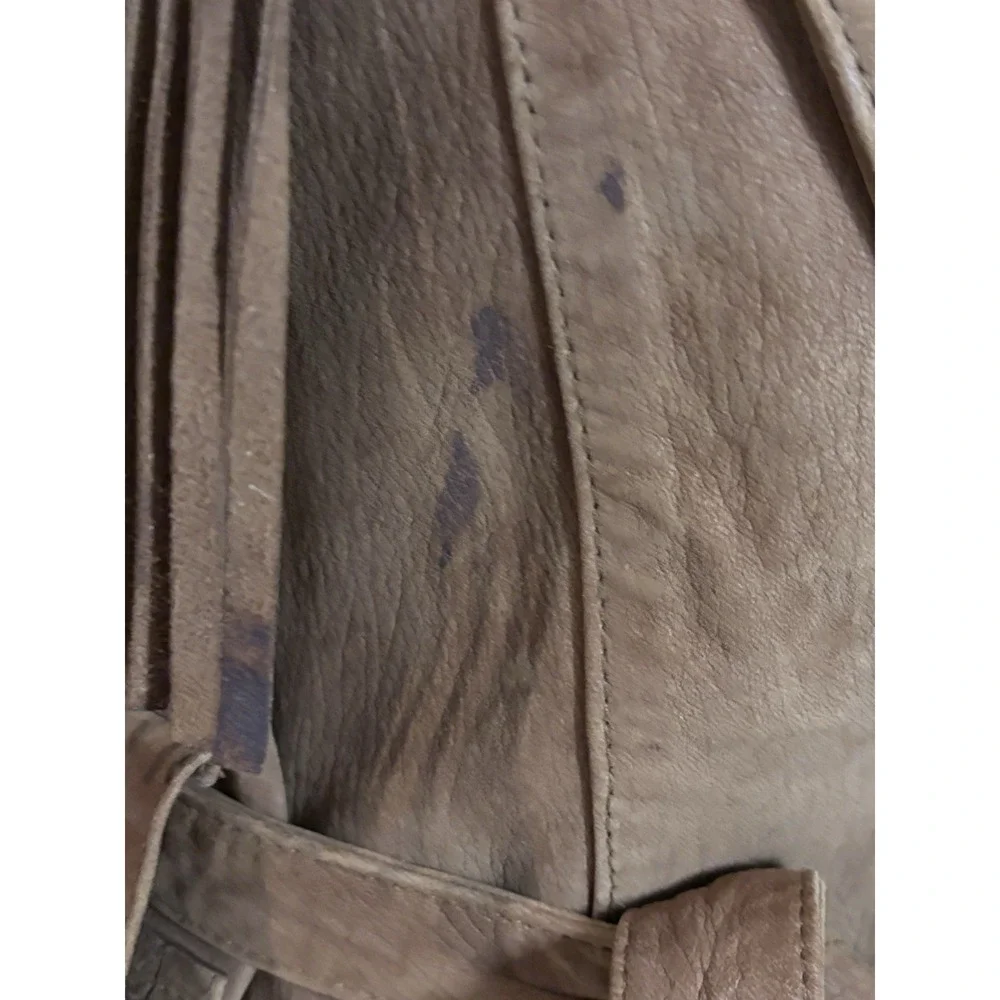 Vintage Vakko Leather Fringe Western Jacket Womens S Brown Western Cowgirl - Picture 15 of 15